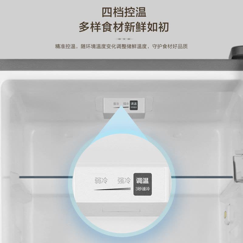 海尔(Haier)182升健康双门冰箱直冷两门 一级能效 电子控温 35分贝 四档控温HC2-182LHC3E0H9图片