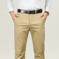 金盾(KIN DON)男装裤子男修身休闲裤男士商务长裤秋冬季款潮流新款休闲裤 男 西裤男裤子 金盾休闲裤5023【卡其色】 35(2尺8)
