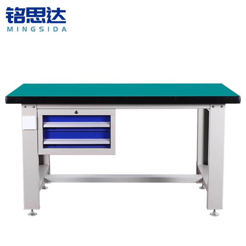 铭思达重型工作台操作台2.1米吊二抽张高清大图