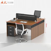 质凡简约现代单人办公桌椅组合员工位桌办公家具教师财务电脑桌带挡板