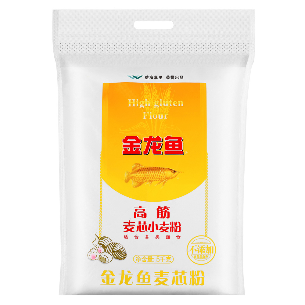 金龙鱼高筋麦芯粉5kg 袋装特质一等面粉高清大图