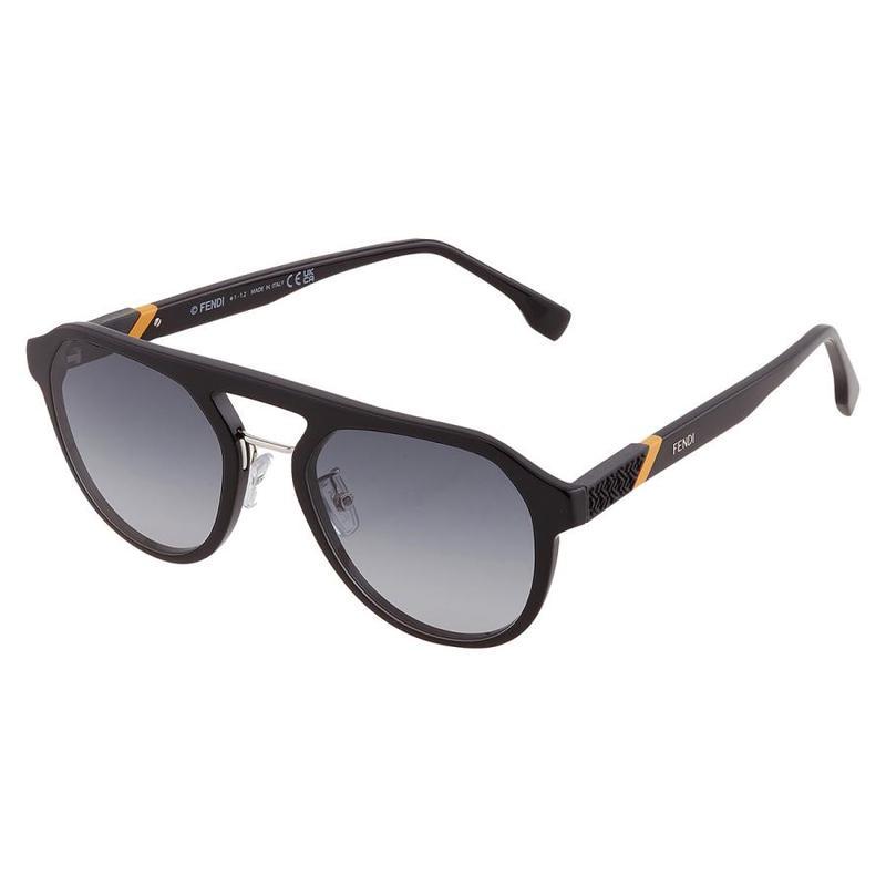芬迪fendi男士时尚百搭个性潮流烟色渐变飞行员男士太阳镜fe40003u01