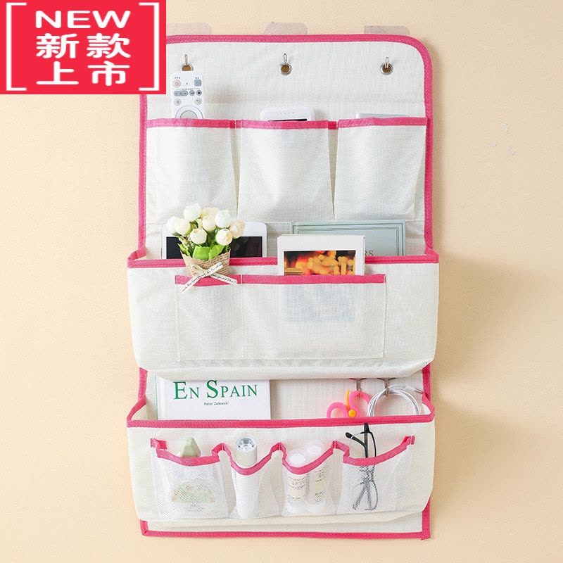 可莉允挂墙收纳袋挂袋墙挂式门后墙上置物架整理壁挂袋子小布袋宿舍房间图片