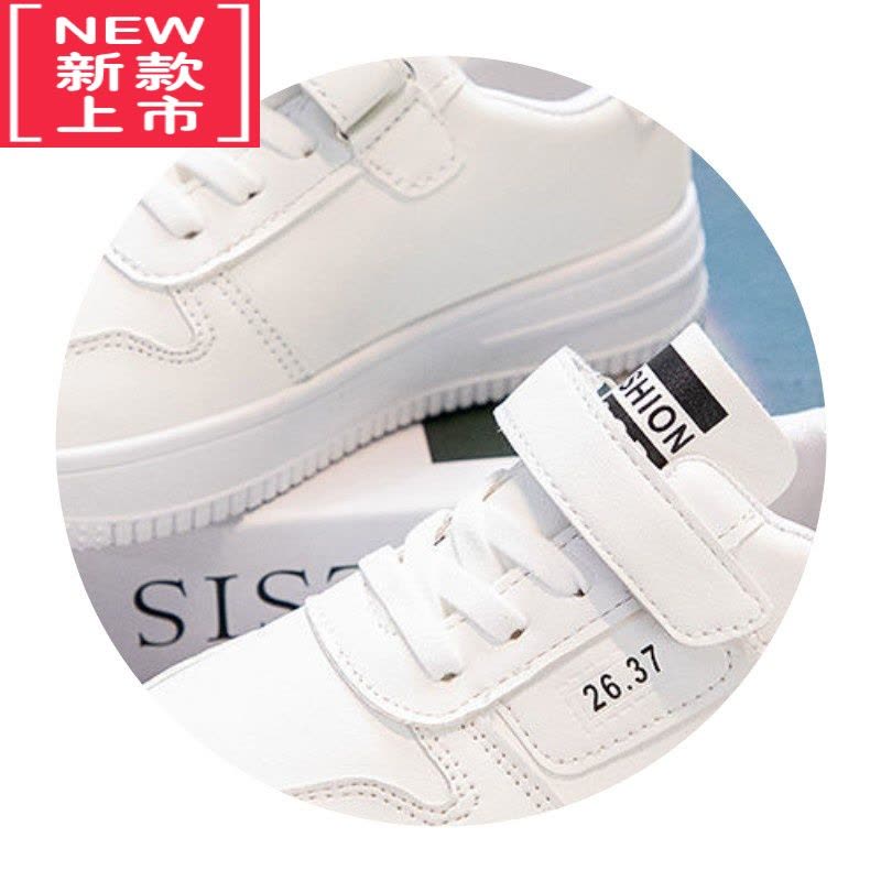 可莉允儿童小白鞋男女童运动鞋休闲鞋春季新款板鞋百搭小学生球鞋小熊鞋运动休闲鞋图片