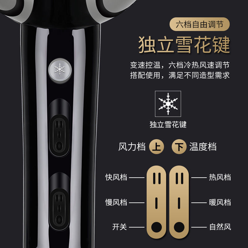 康夫电吹风机2400W专业家用大功率护发发廊发型师专用大风力8894高清大图