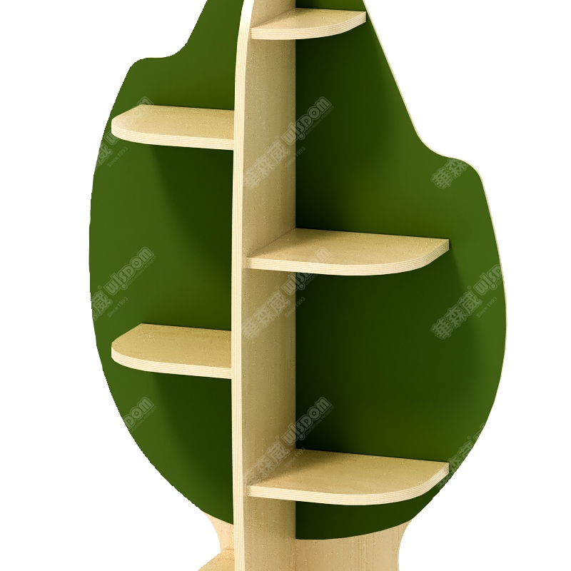 树木造型挂墙书柜 - 单树丛高清大图