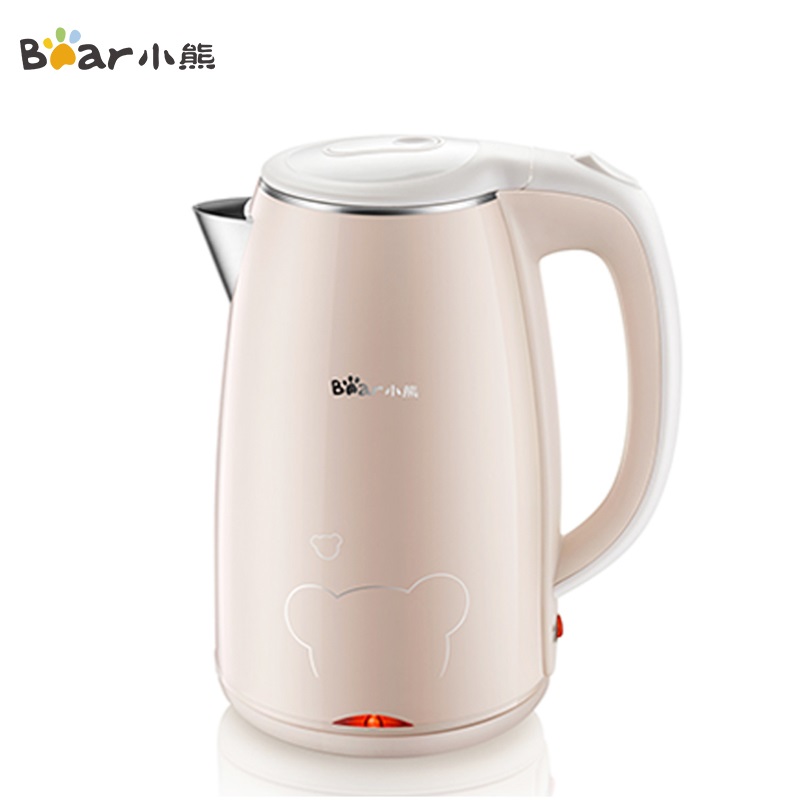 小熊(Bear)电水壶ZDH-P17H1 1.7L双层壶体防烫小型烧水壶加热家用全自动保温一体热水壶苏宁自营