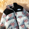 BaLuoShangJew4room2020年新款可爱软妹天蓝色面包服oversize爱心棉服男外套棉衣
