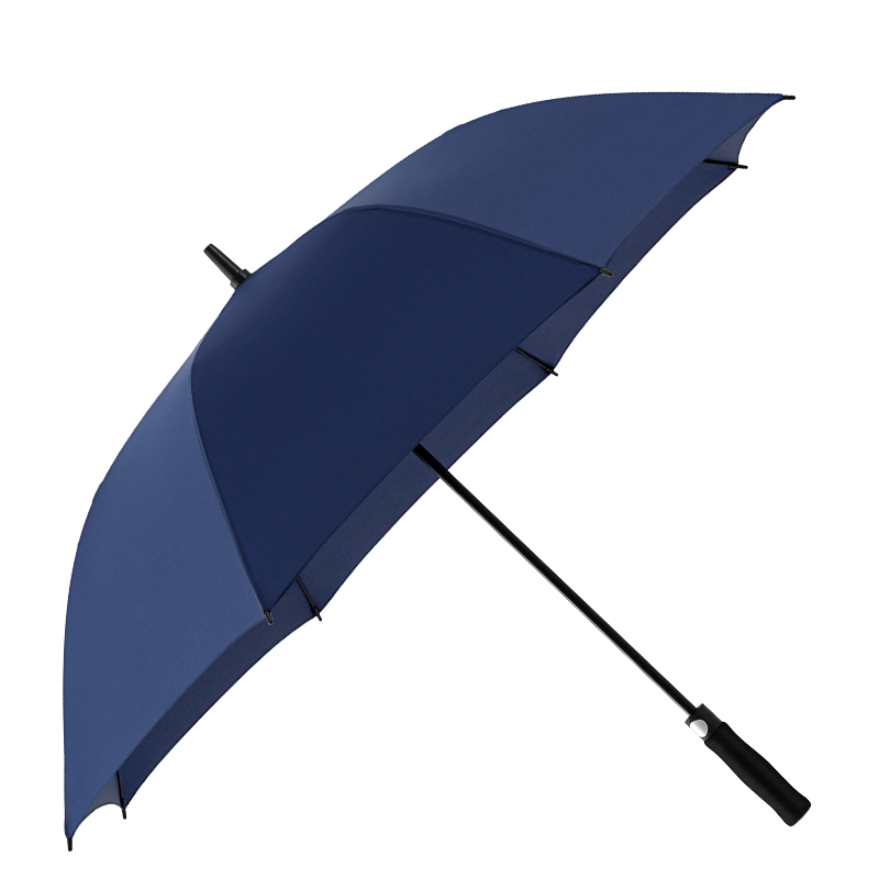 红叶(Hong Ye) 德国男士直杆伞自动雨伞长柄超大三人加大商务加固防风伞1843F 藏青