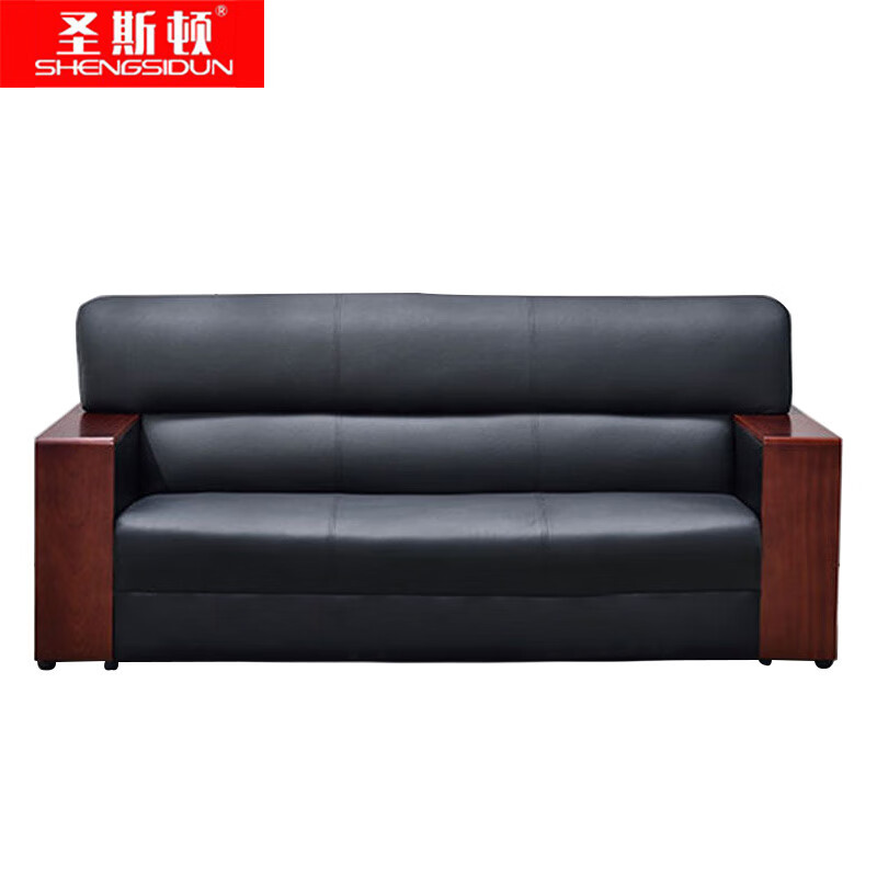 圣斯顿SD-SF18683BK三人位西皮沙发(单位:张)黑色 1950*800*900mm