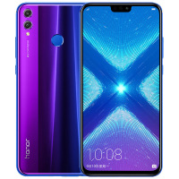 荣耀(honor) 8X 4GB+64GB 幻影蓝 移动联通电信4G 双卡双待 91%屏占比 2000万AI双摄全面屏手机