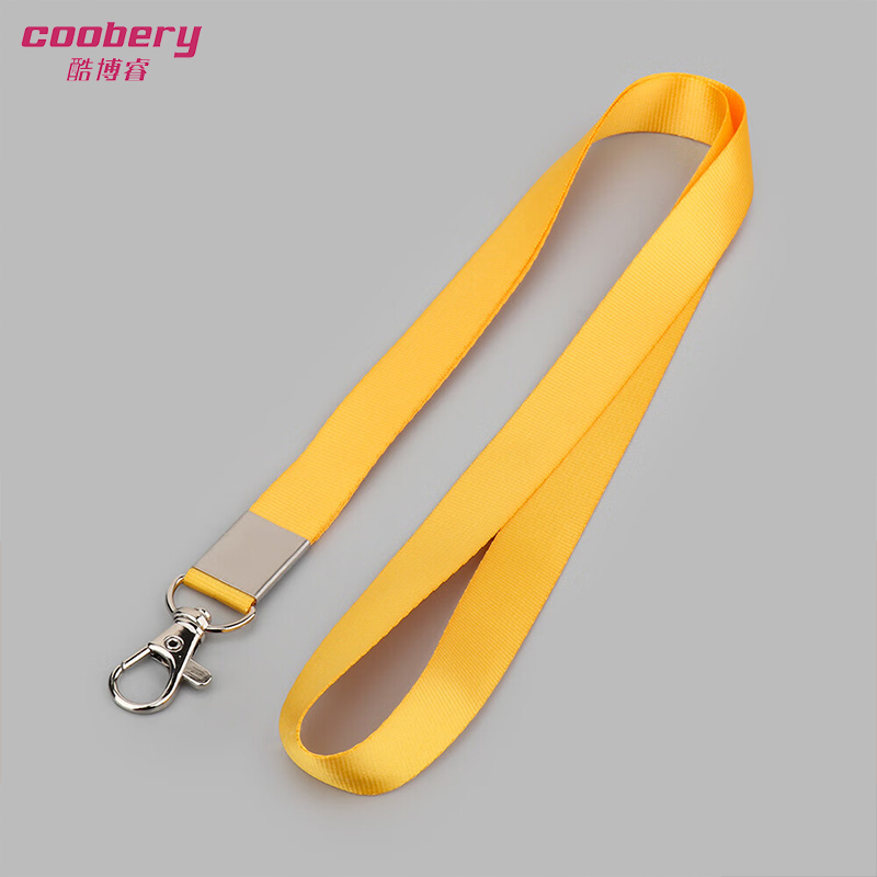 酷博睿(coobery) 卡套挂绳胸卡校牌吊牌工作牌带子工牌套厂牌绳子(1.5cm金黄色)