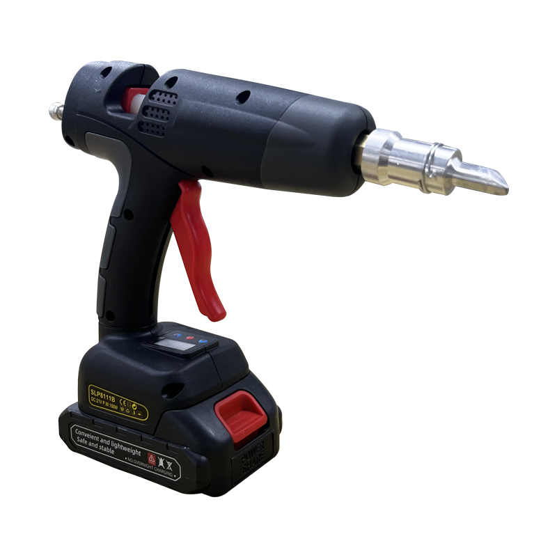 佰纳瑞(BAINARUI) 有线热熔胶枪100w+10根胶棒 适用于11mm胶棒 黄黑 BR-JQ11