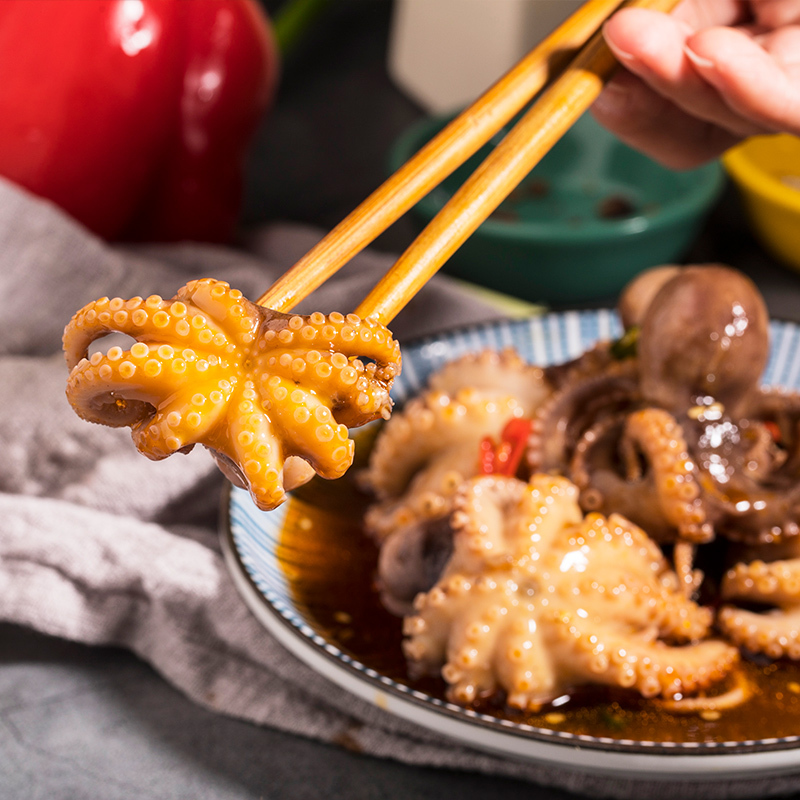 威海麻辣小海鲜 麻辣八爪鱼240克*4罐