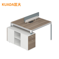 匡大办公桌双人位职员桌电脑屏风桌1.2米 KDT258 1200W*1200D*750H