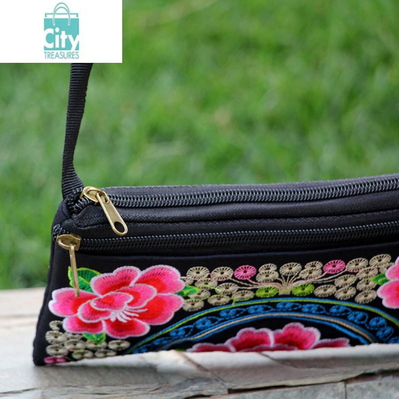 bangdou民族风包包百搭斜挎包云南刺绣花包单肩包妈妈包女包送礼物