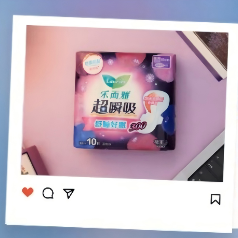 乐而雅超瞬吸纤巧棉柔350夜用8片*3包高清大图