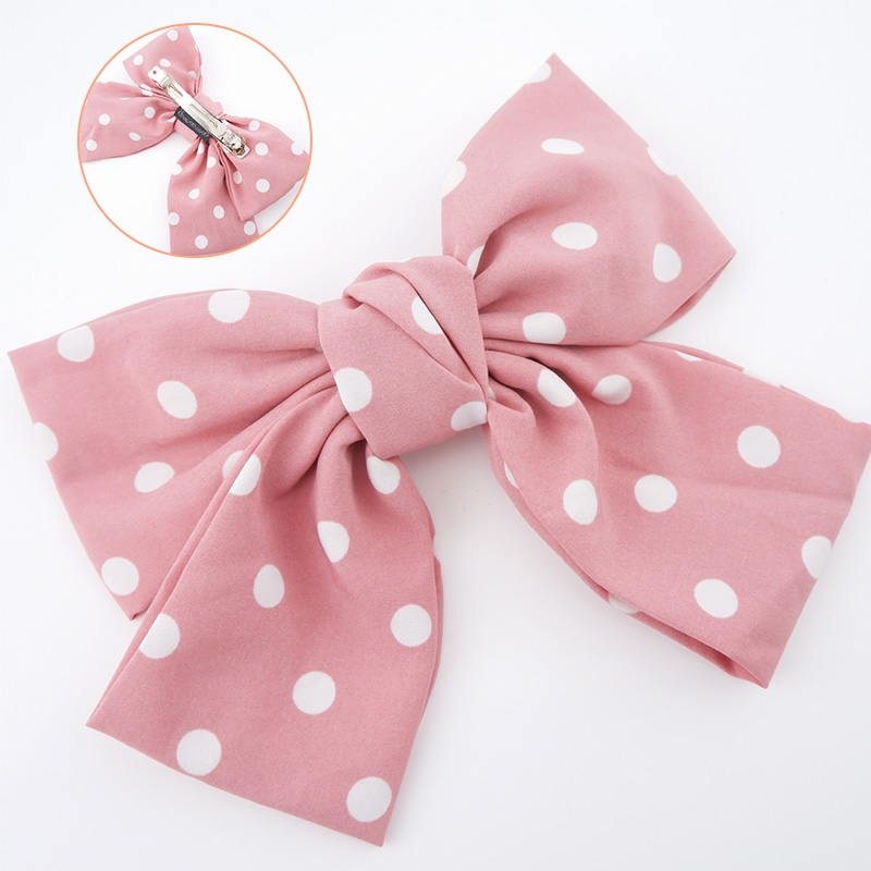 女童发卡大蝴蝶结发夹子超仙女孩智扣红色发卡子头饰超大日系女童网红