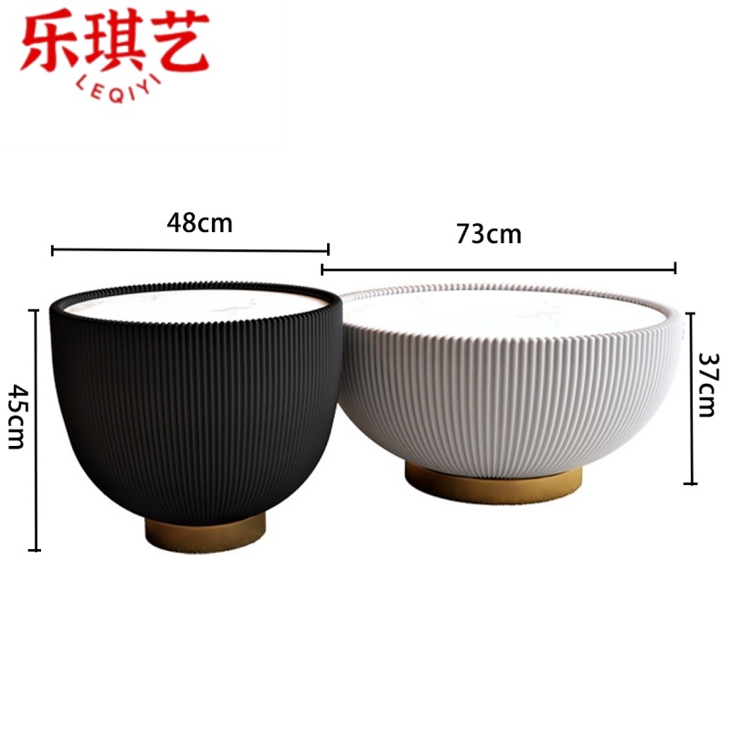 乐琪艺 茶几组合 73cm 台高清大图