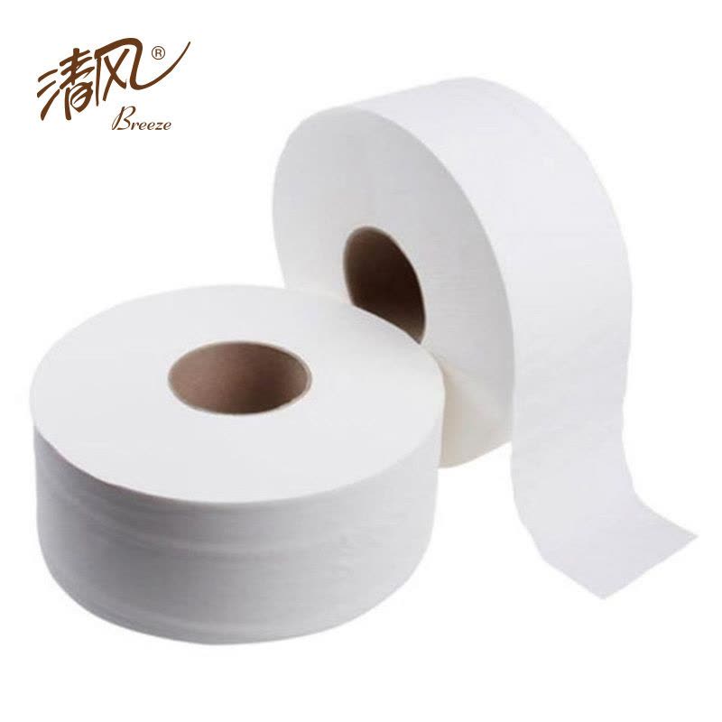 清风 BJ02A1C 两木大卷纸厕纸800克3层200米商用厕所大盘卫生纸 12卷/箱图片