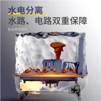 奥克斯(AUX)泡脚桶足浴盆全自动加热恒温电动按摩家用高桶养生足疗神器[豪华版]循环花洒+药包