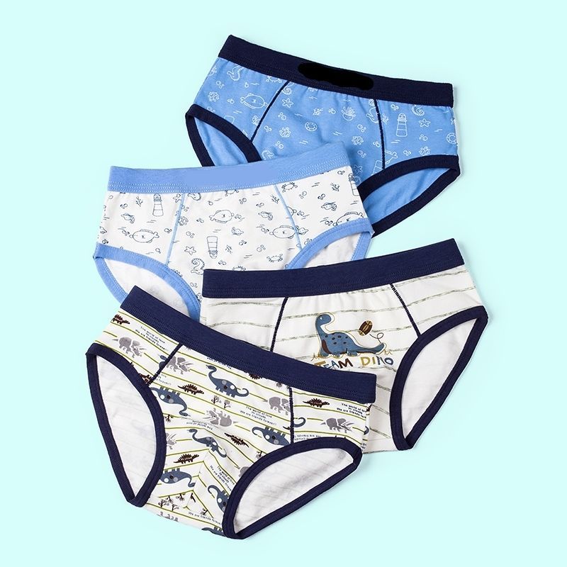 儿童内裤男男童三角内裤宝宝中大童学生平角内裤短裤臻涩