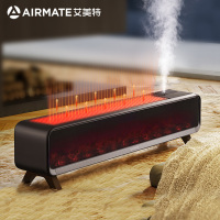 艾美特(Airmate) 踢脚线取暖器HD22-R30U石墨烯电暖器 移动地暖 仿真火焰加湿 家用电暖气