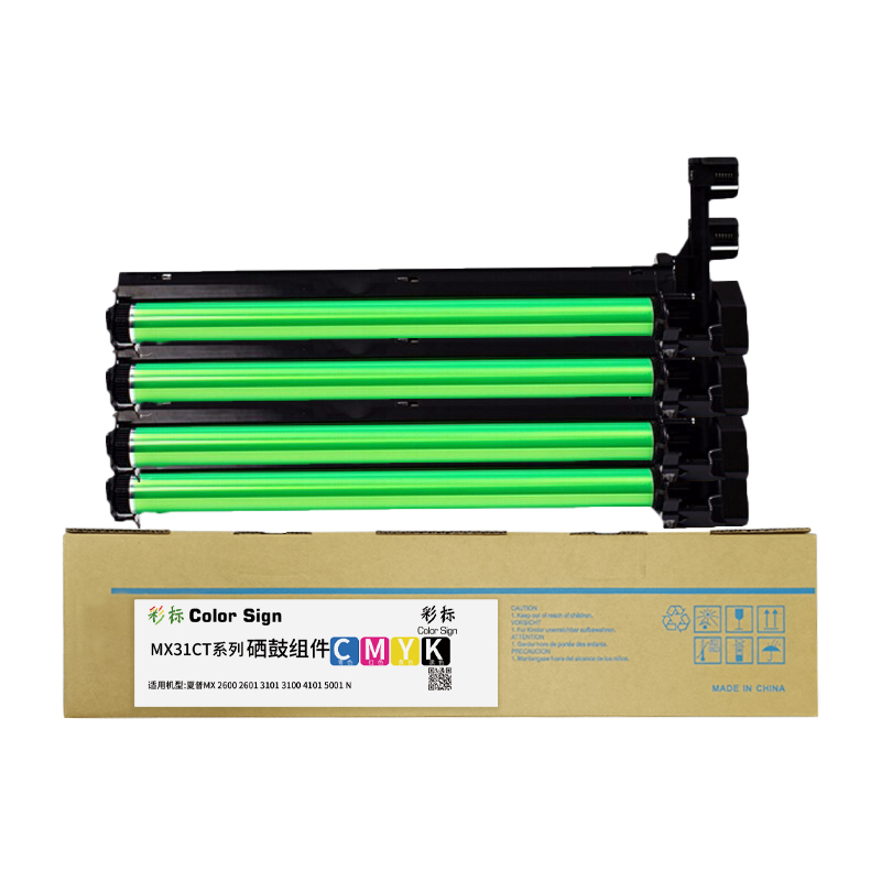 彩标 硒鼓组件 MX31CT系列 约80000页/支 四色套装 适用夏普MX2600/2601/3100/3101高清大图