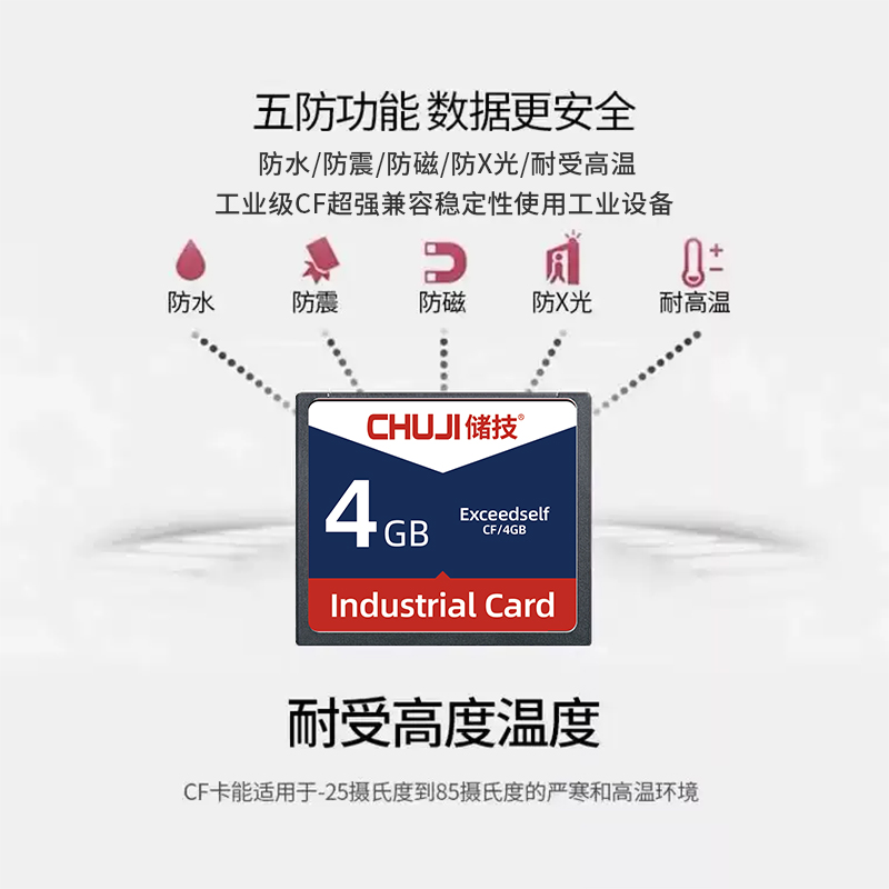 XH工业级CF卡8G 内存卡加工中心存储卡批发高清大图