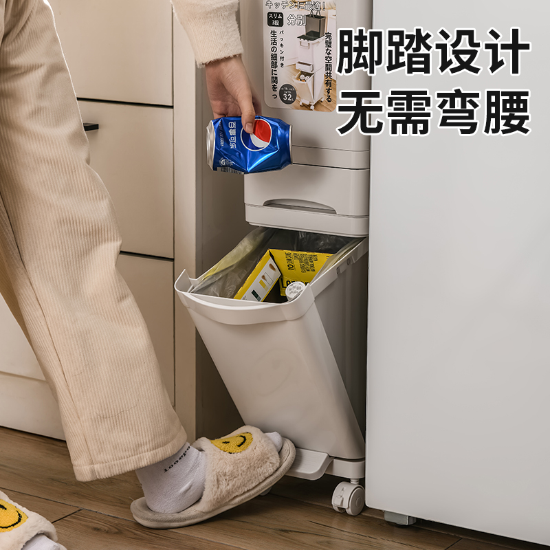 JEKO&JEKO 29+32L单内桶双内桶分类垃圾桶 JH-7030高清大图