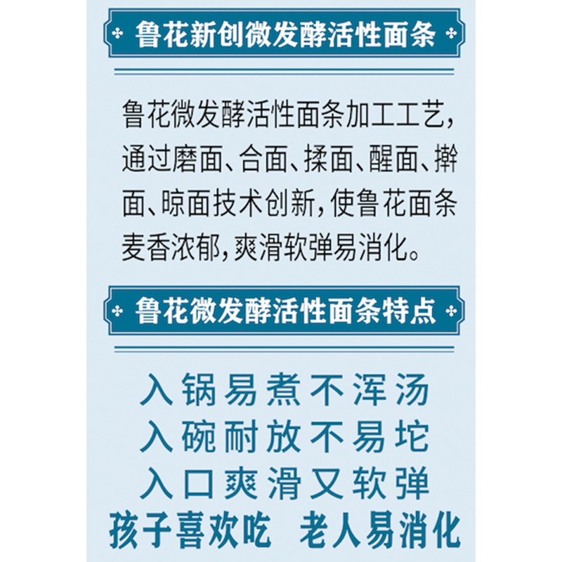 鲁花经典(熊猫)龙须面800g*4包高清大图