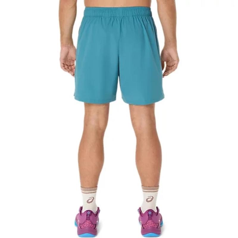 Asics/亚瑟士男士高尔夫运动裤海岛蓝弹性聚酯纤维透气舒适训练裤高清大图