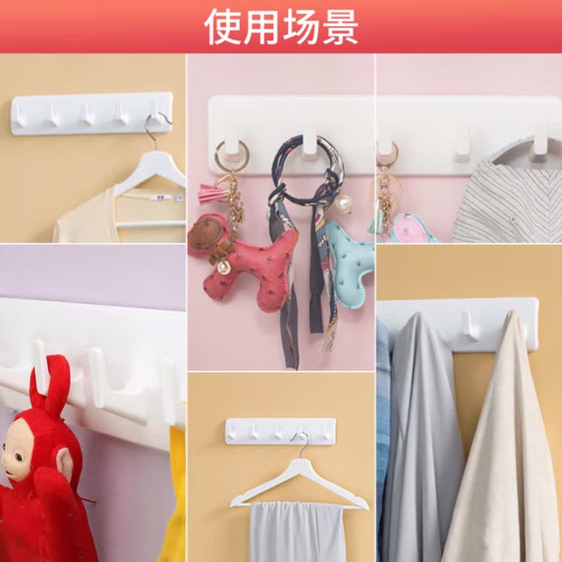 3M 挂钩免打孔 门后挂钩强力粘钩 门后挂衣钩置物架 无痕粘钩不伤墙图片