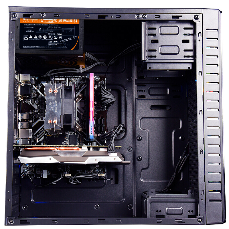 名龙堂(MLOONG)剑龙GC5 i5 9400F GTX1050Ti 升1060 台式吃鸡游戏电脑主机DIY组装机高清大图