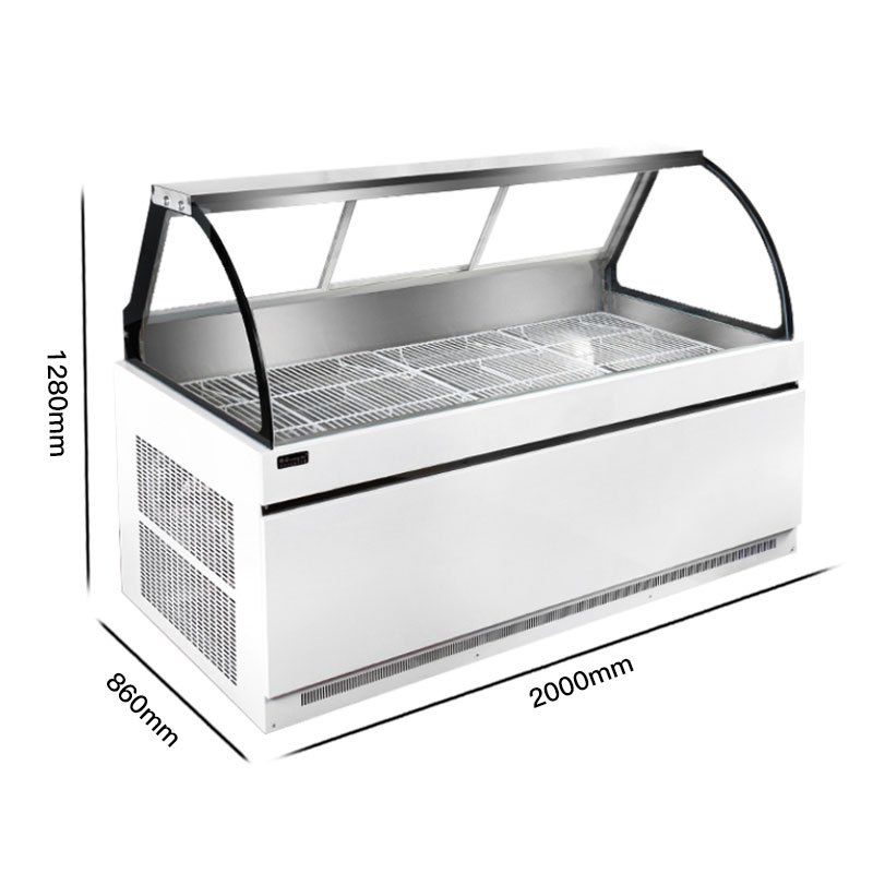 华美huamei2米直冷双温双控鸭脖柜凉菜卤菜熟食柜保鲜冷藏柜冰柜商用
