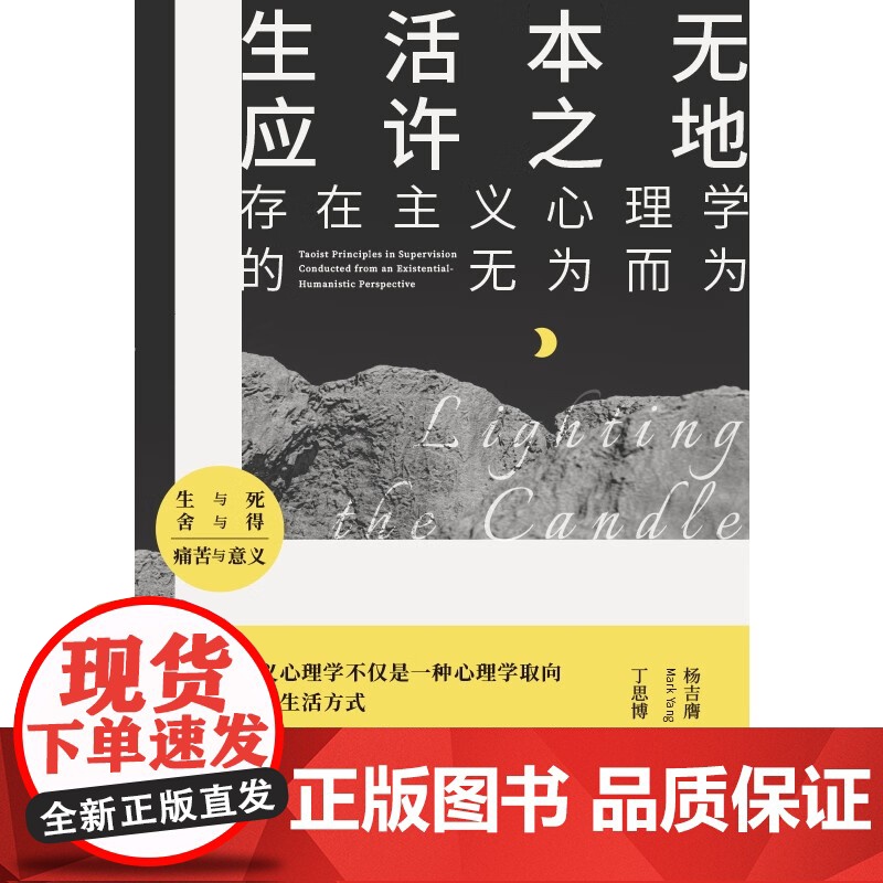 生活本无应许之地 存在主义心理学的无为而为 杨吉膺 著 心理学高清大图