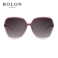 暴龙(BOLON)多边形TR大框偏光太阳眼镜墨镜女BL5032 C30-紫色渐进 单个装