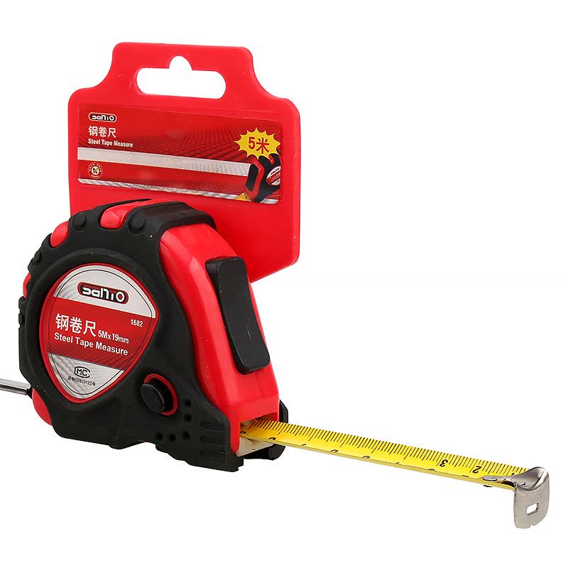 赛拓(SANTO) 1682 5M钢卷尺测量尺不锈钢卷尺测量工具【价格图片品牌