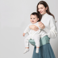 babycare婴儿背带轻便多功能四季宝宝前抱式坐腰凳小孩抱带凳夏季 均码 香槟粉