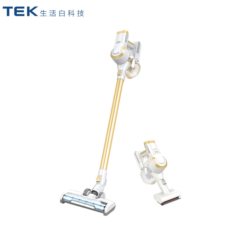 泰怡凯TEK 无线手持吸尘器A10 Model(柠檬黄)家用除螨仪无绳清洁扫地机地毯式尘盒0.4L科沃斯机器人出品