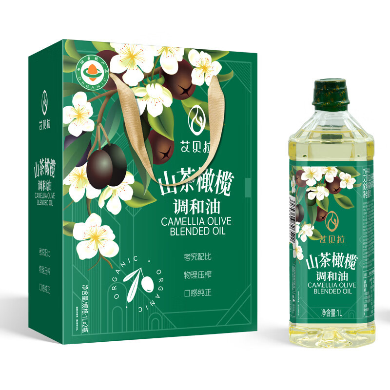 艾贝拉 山茶橄榄调和油礼盒1L*2