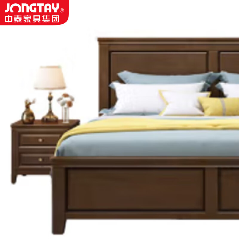 中泰(jongtay)1.35米现代简约美式单人床 J-CDZ103高清大图