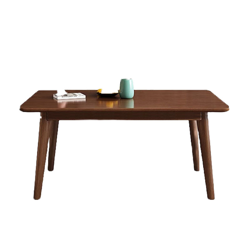 域赢实木餐桌椅组合家用北欧小户型吃饭桌子简约长方形食堂餐桌椅餐厅单桌子160*80*76cm