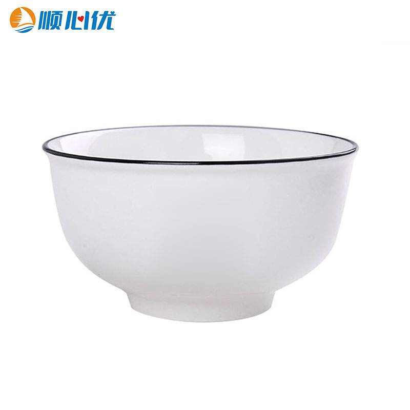 顺心优 简约陶瓷面碗 6英寸/个高清大图