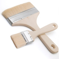 丛林狐 羊毛刷子软毛清洁涂料乳胶油漆刷无痕刷油烧烤烘培羊毛刷子小刷子 工字羊毛刷3寸 1把