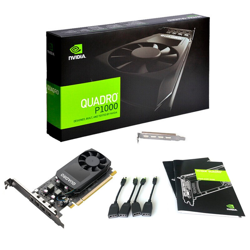 丽台(LEADTEK)NVIDIA P1000 4G GDDR5 建模/绘图/美工设计专业图形显卡影视后期视频剪辑 原厂盒装高清大图