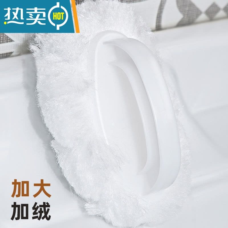 敬平浴缸刷澡盆面盆地板刷瓷砖浴室家用卫生间马桶清洁刷[1117] 挤水型马桶刷[柔软纤维/不伤釉面]刷子图片