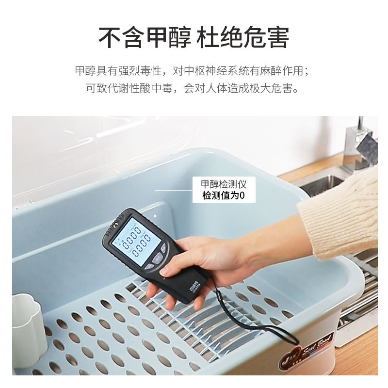 厨房置物架装碗筷收纳盒放碗碟箱沥水架带盖台面家用品碗柜多功能收纳层架 三维工匠高清大图