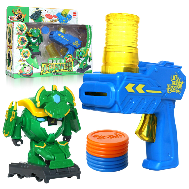 果宝特攻4凯铠之魂玩具 解锁香橙菠萝战宝4套装爆裂变形特功工 [翻滚