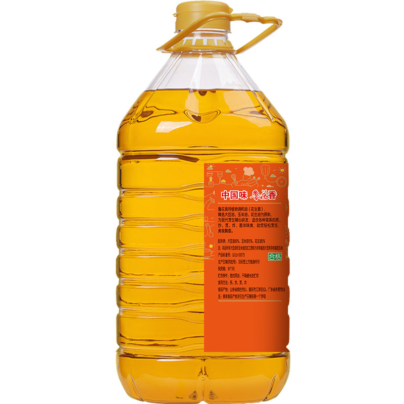 鲁花食用植物调和油5L (花生香)粮油 食用油 礼品 家用炒菜 植物油 营养健康轻食 送礼佳品 物理压榨 香浓味美高清大图